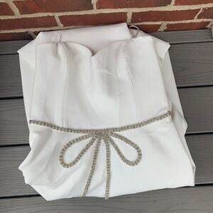 Helsi Grace Sweetheart Strapless Crystal Bow Ball Gown